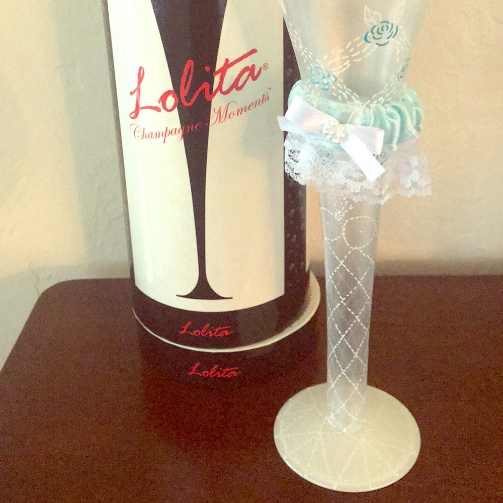 Lolita Champagne Flute “Something Blue”